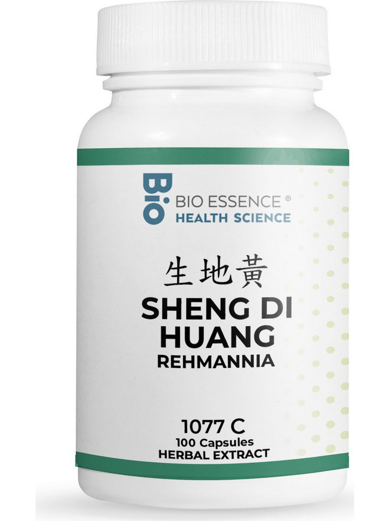 Bio Essence Health Science, Sheng Di Huang, Rehmannia (Raw), 5:1 Extract Capsules, 100 Capsules