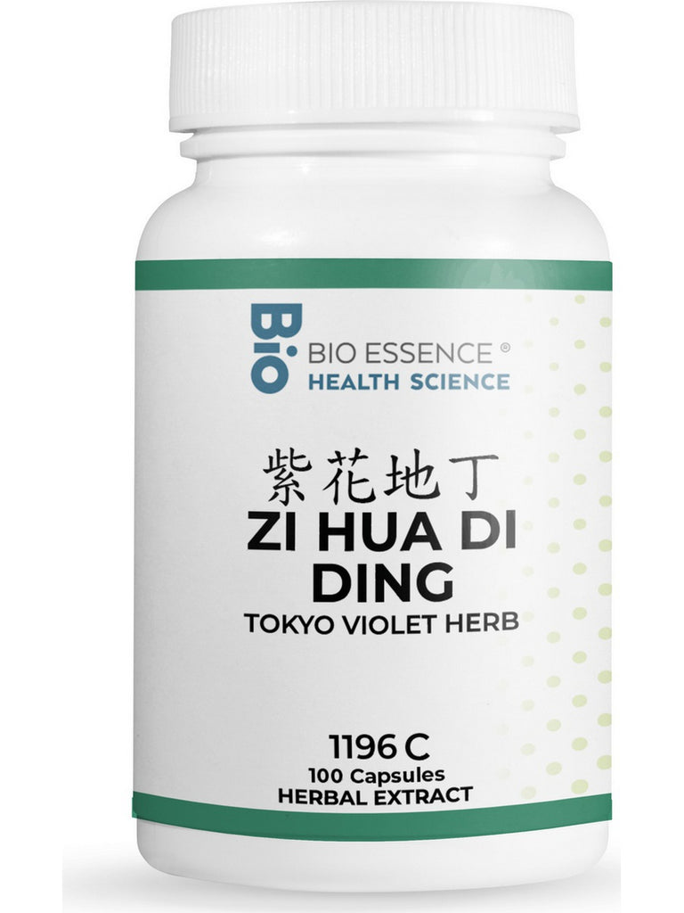 Bio Essence Health Science, Zi Hua Di Ding, Viola, 5:1 Extract Capsules, 100 Capsules
