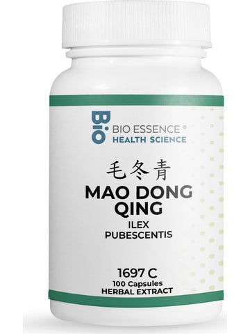 Bio Essence Health Science, Mao Dong Qing, Pubescent Holly Root (Ilex), 5:1 Extract Capsules, 100 Capsules