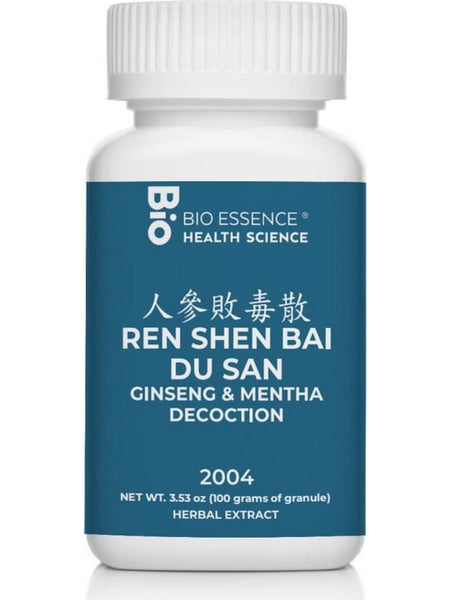 Bio Essence Health Science, Ren Shen Bai Du San, Ginseng & Mentha Decoction, Granules, 100 grams