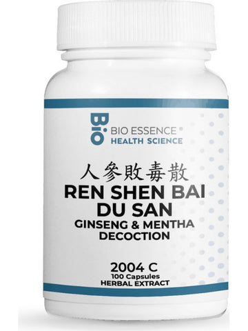 Bio Essence Health Science, Ren Shen Bai Du San, Ginseng & Mentha Decoction, 100 Capsules