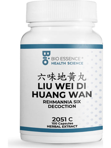 Bio Essence Health Science, Liu Wei Di Huang Wan, Rehmannia Six Decoction, 100 Capsules