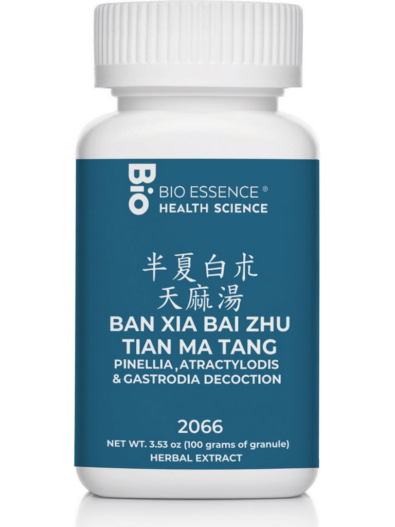 Bio Essence Health Science, Ban Xia Bai Zhu Tian Ma Tang, Pinellia, Atractylodis & Gastrodia Decoction, Granules, 100 grams