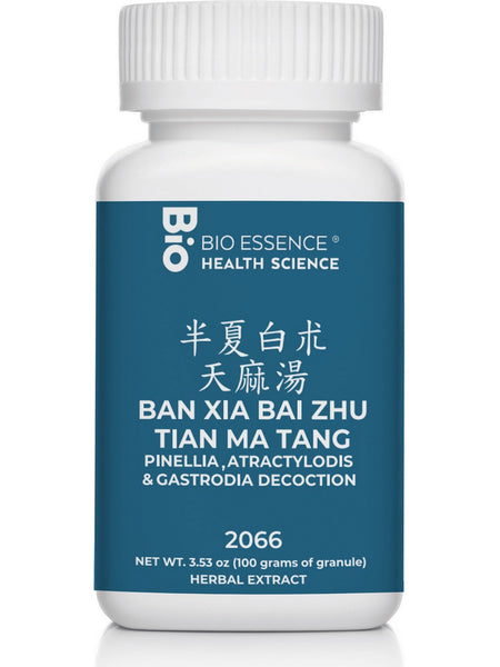 Bio Essence Health Science, Ban Xia Bai Zhu Tian Ma Tang, Pinellia, Atractylodis & Gastrodia Decoction, Granules, 100 grams