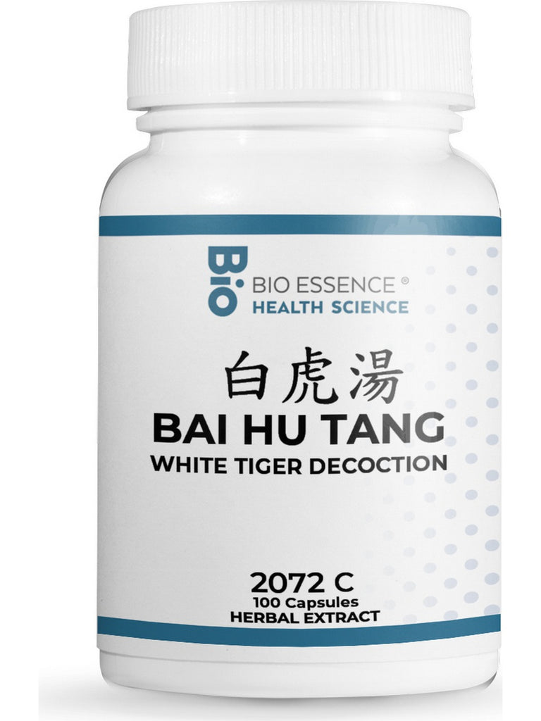 Bio Essence Health Science, Bai Hu Tang, Gypsum Decoction, 100 Capsules