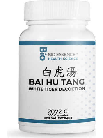 Bio Essence Health Science, Bai Hu Tang, Gypsum Decoction, 100 Capsules