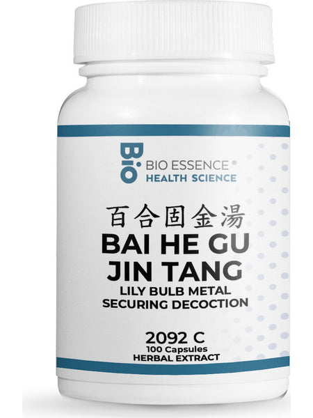 Bio Essence Health Science, Bai He Gu Jin Tang, Lily Bulb To Preserve The Metal Decoction, 100 Capsules