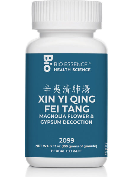 Bio Essence Health Science, Xin Yi Qing Fei Tang, Magnolia Flower & Gypsum Decoction, Granules, 100 grams