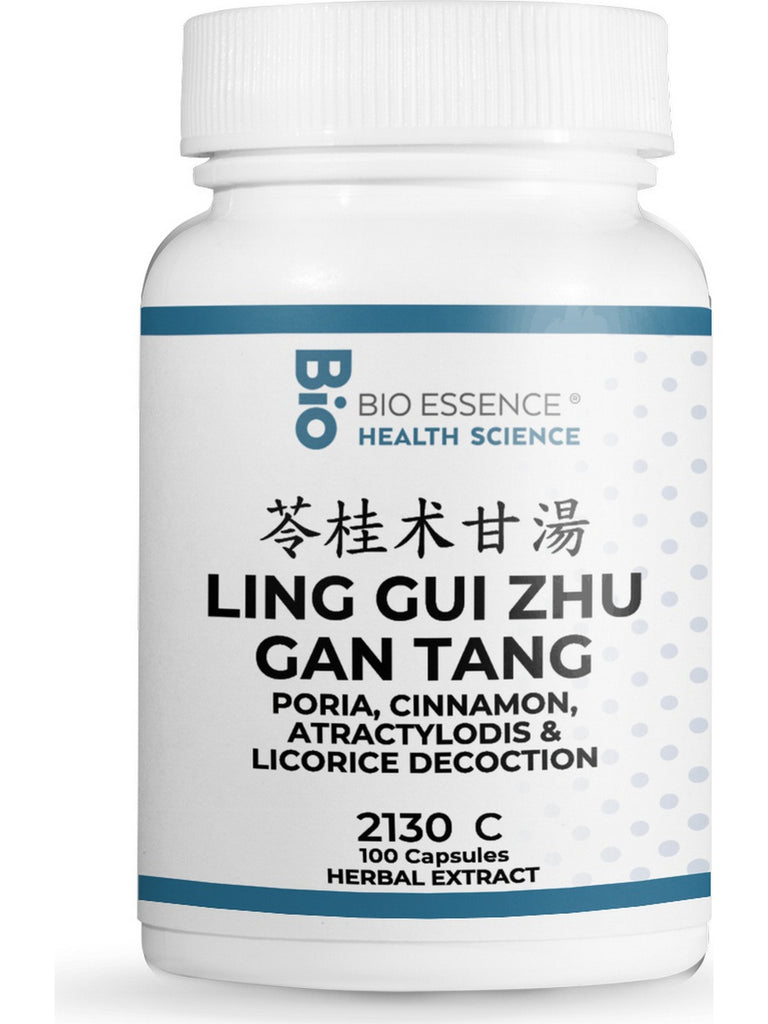 Bio Essence Health Science, Ling Gui Zhu Gan Tang, Poria, Cinnamon, Atractylodis & Licorice Decoction, 100 Capsules