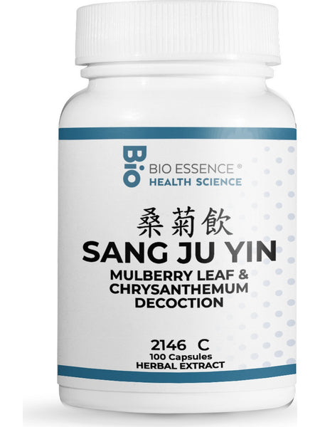 Bio Essence Health Science, Sang Ju Yin, Mulberry Leaf & Chrysanthemum Decoction, 100 Capsules