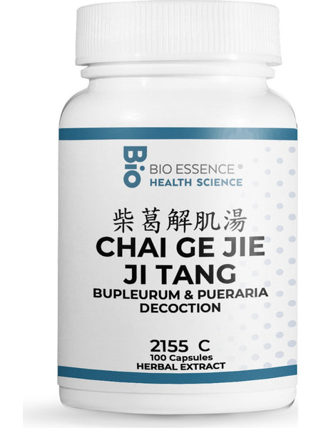 Bio Essence Health Science, Chai Ge Jie Ji Tang, Bupleurum & Kudzu Decoction, 100 Capsules
