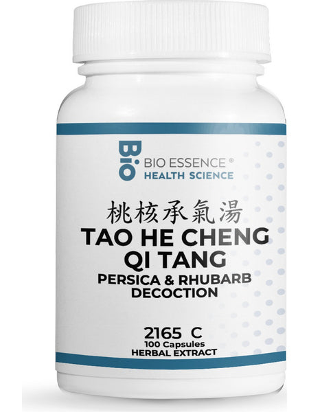 Bio Essence Health Science, Tao He Cheng Qi Tang, Persica & Rhubarb Decoction, 100 Capsules