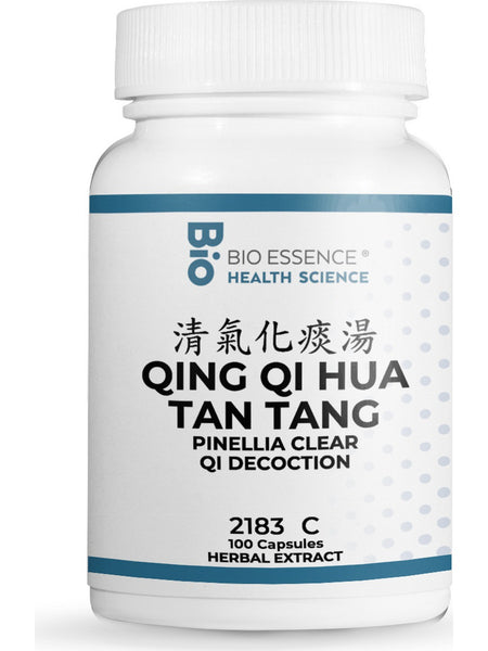 Bio Essence Health Science, Qing Qi Hua Tan Tang, Pinellia Clear Qi Decoction, 100 Capsules