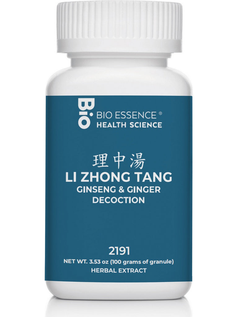 Bio Essence Health Science, Li Zhong Tang, Ginseng & Ginger Decoction, Granules, 100 grams