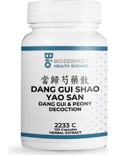 Bio Essence Health Science, Dang Gui Shao Yao San, Dang Gui & Peony Decoction, 100 Capsules