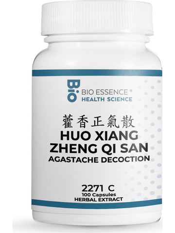 Bio Essence Health Science, Huo Xiang Zheng Qi San, Agastache Decoction, 100 Capsules