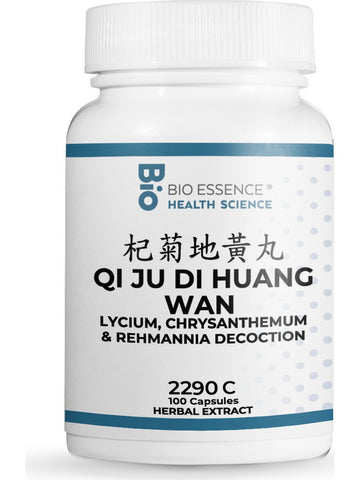 Bio Essence Health Science, Qi Ju Di Huang Wan, Lycium, Chrysanthemum & Rehmannia Decoction, 100 Capsules