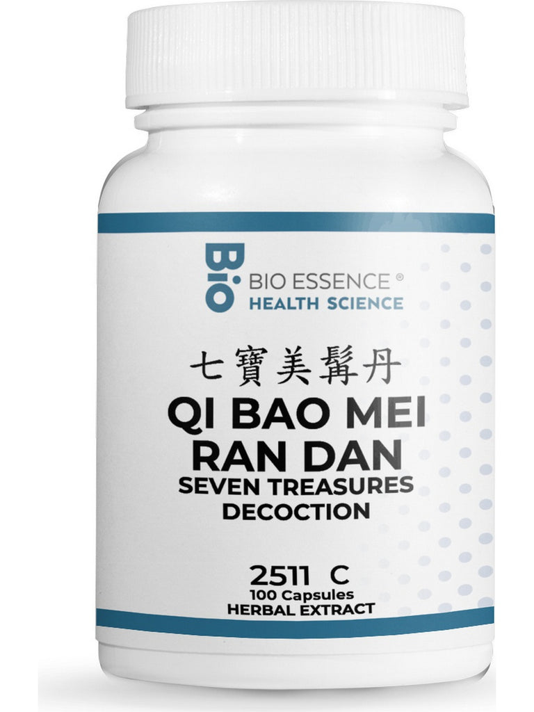 Bio Essence Health Science, Qi Bao Mei Ran Dan, Seven Treasure Decoction, 100 Capsules