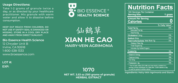Bio Essence Health Science, Xian He Cao, Agrimony, 5:1 Extract Granules, 100 grams