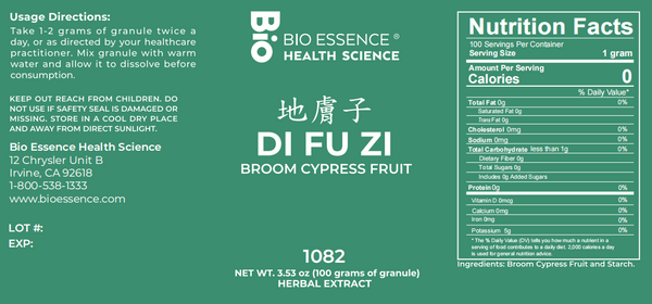 Bio Essence Health Science, Di Fu Zi, Broom Cypress, 5:1 Extract Granules, 100 grams