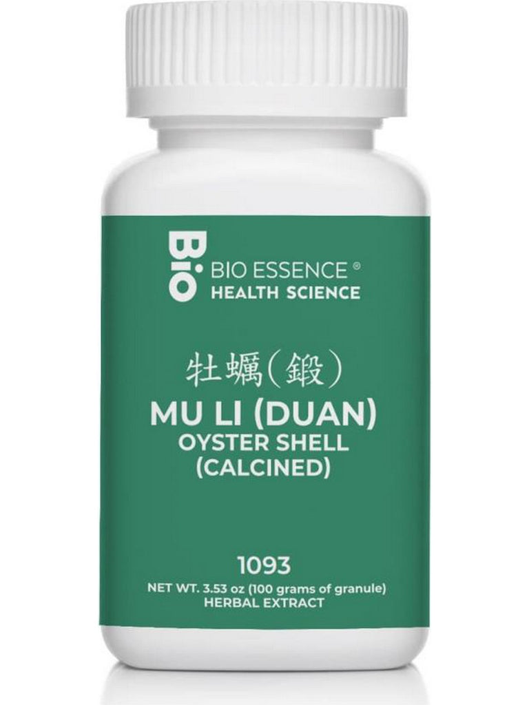 Bio Essence Health Science, Mu Li (Duan), Oyster Shell (Calcined), 5:1 Extract Granules, 100 grams