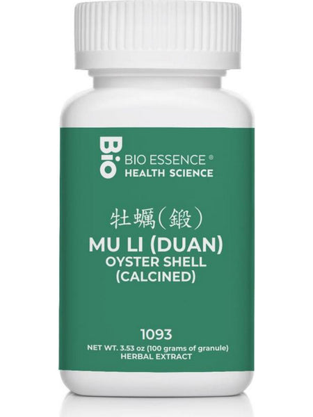 Bio Essence Health Science, Mu Li (Duan), Oyster Shell (Calcined), 5:1 Extract Granules, 100 grams