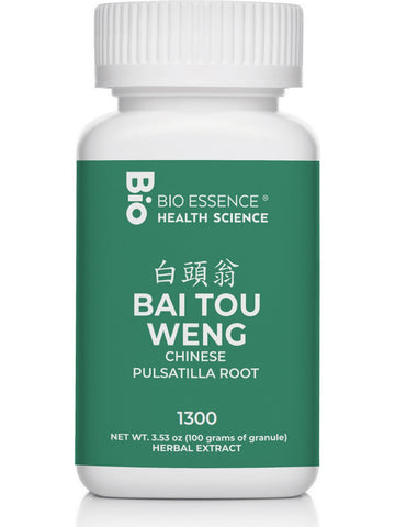 Bio Essence Health Science, Bai Tou Weng, Chinese Pulsatilla, 5:1 Extract Granules, 100 grams