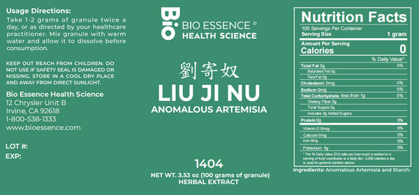 Bio Essence Health Science, Liu Ji Nu, Diverse Wormwood, 5:1 Extract Granules, 100 grams