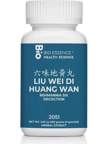Bio Essence Health Science, Liu Wei Di Huang Wan, Rehmannia Six Decoction, Granules, 100 grams
