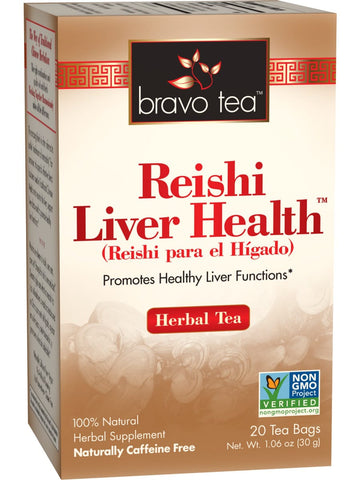 ** 12 PACK ** Bravo Tea, Reishi Liver Health, 20 Tea Bags