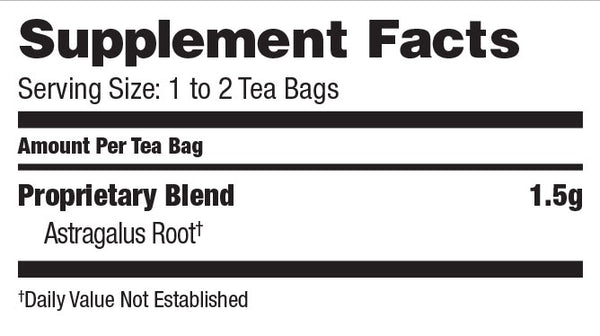 Bravo Tea, Astragalus, 20 Tea Bags