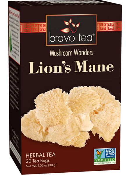 ** 12 PACK ** Bravo Tea, Lion's Mane, 20 Tea Bags