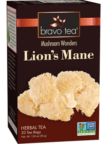 ** 12 PACK ** Bravo Tea, Lion's Mane, 20 Tea Bags