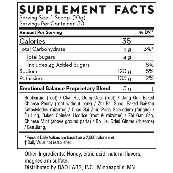 DAO Labs, Xiao Yao San, Emotional Balance, 15 Packets, 5.29 oz