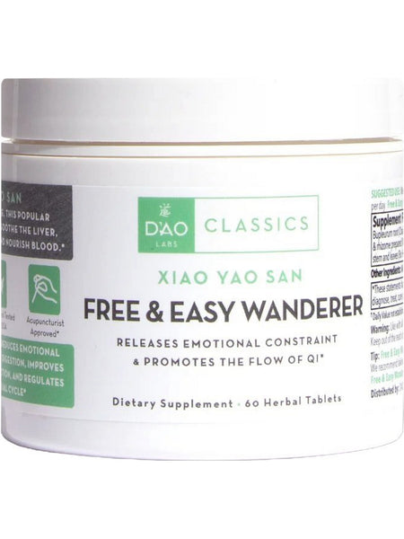 DAO Labs, Xiao Yao San, Free & Easy Wanderer, 60 Herbal Tablets