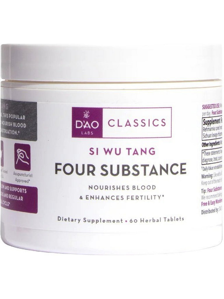 DAO Labs, Si Wu Tang, Four Substance, 60 Herbal Tablets