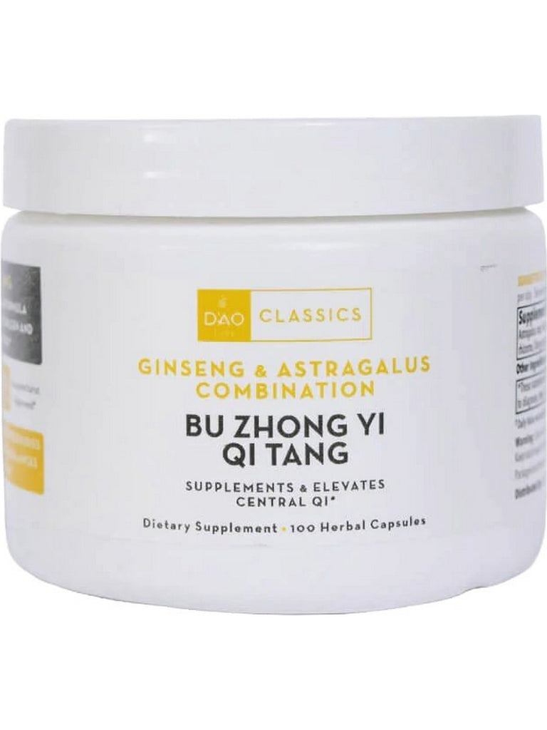 DAO Labs, Bu Zhong Yi Qi Tang, Ginseng and Astragalus Combination, 100 Herbal Tablets
