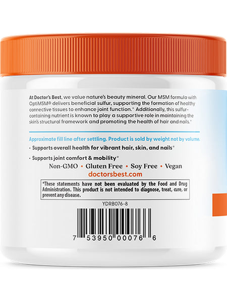 Doctor's Best, MSM Powder, 8.8 oz