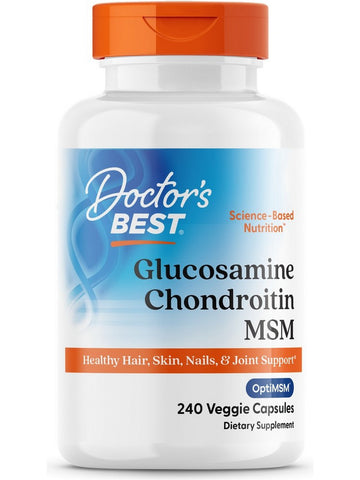 Doctor's Best, Glucosamine Chondroitin MSM, 240 Veggie Capsules