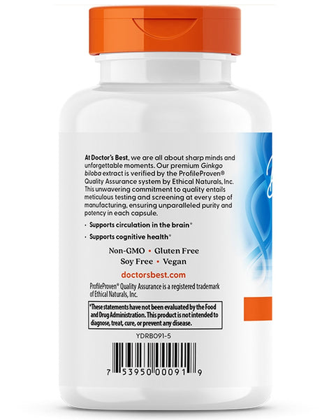 Doctor's Best, Extra Strength Ginkgo, 120 mg, 120 Veggie Caps