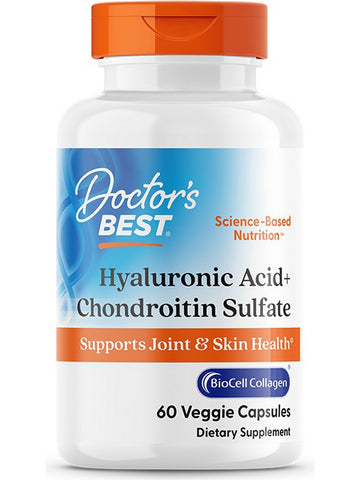 Doctor's Best, Hyaluronic Acid + Chondroitin Sulfate, 60 Veggie Capsules