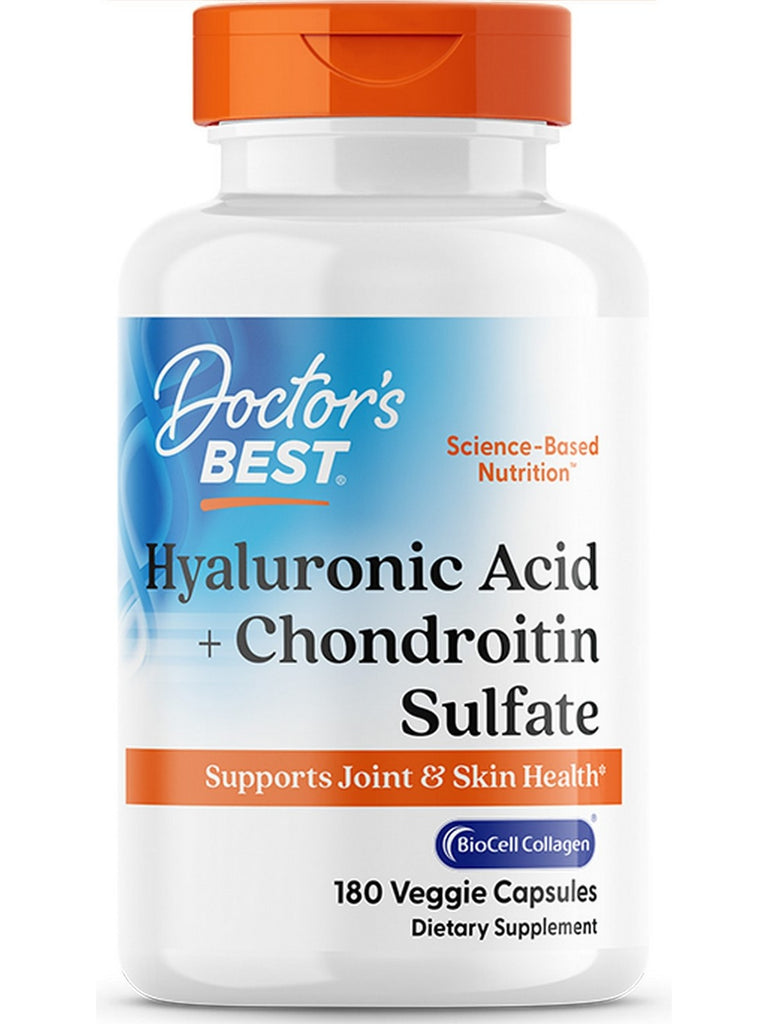 Doctor's Best, Hyaluronic Acid + Chondroitin Sulfate, 180 Veggie Capsules