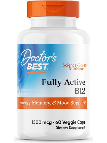 Doctor's Best, Fully Active B12, 1500 mcg, 60 Veggie Caps