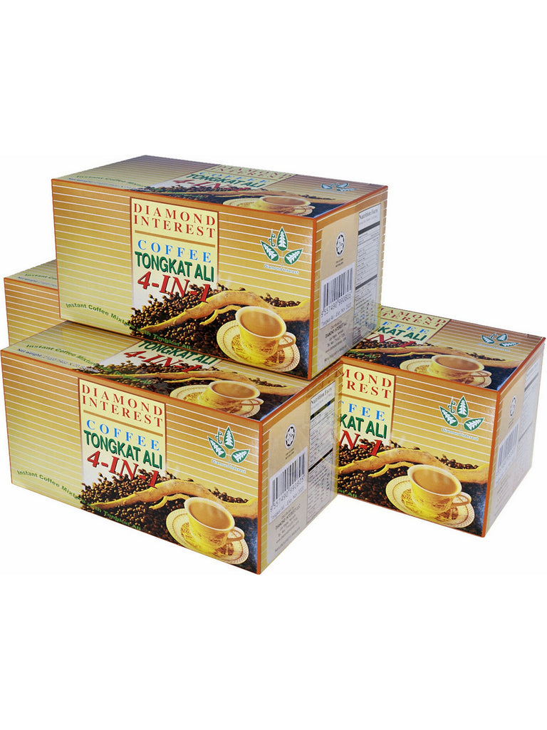 ** 12 PACK ** Dynalab, Ganoderma Coffee, Tongkat Ali 4in1, 20 Sachets per box