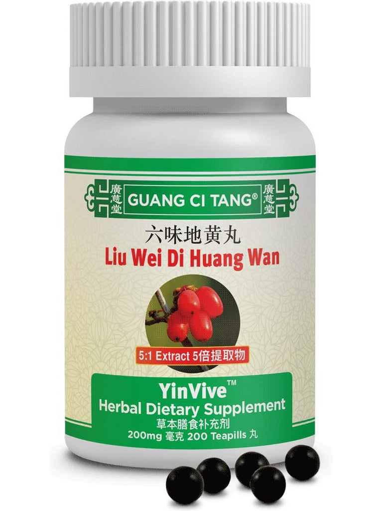 Guang Ci Tang, Liu Wei Di Huang Wan, YinVive, 200 mg, 200 Teapills