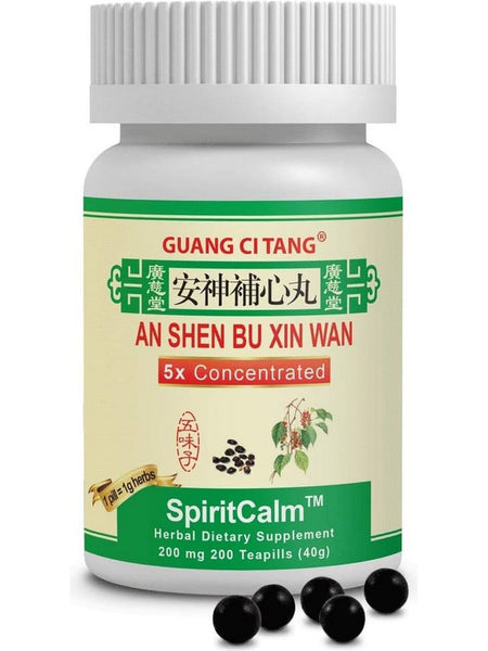Guang Ci Tang, An Shen Bu Xin Wan, SpiritCalm, 200 mg, 200 Teapills