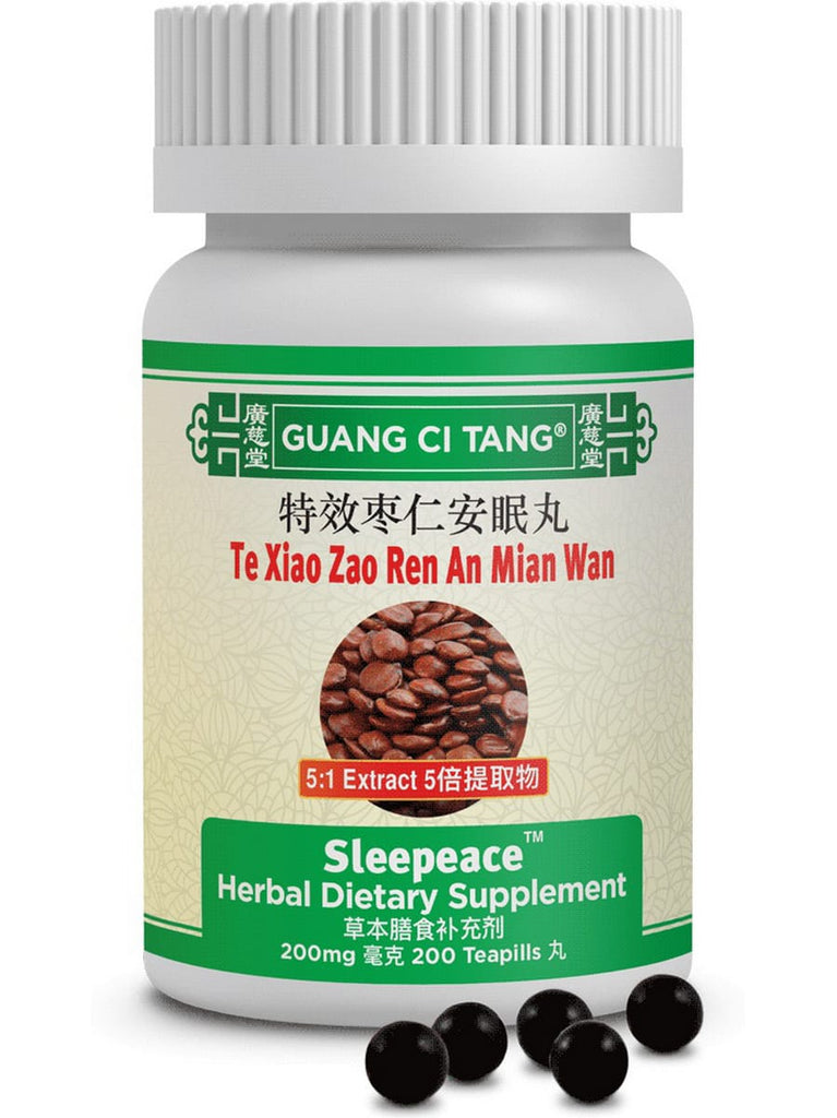 Guang Ci Tang, Te Xiao Zao Ren An Mian Wan, Sleepeace, 200 mg, 200 Teapills