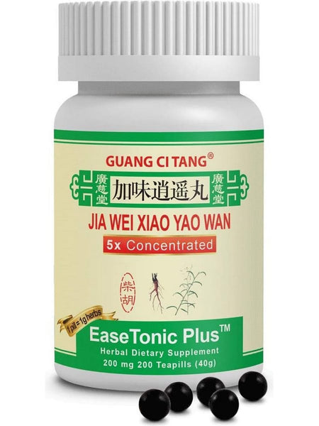 Guang Ci Tang, Jia Wei Xiao Yao Wan, EaseTonic Plus, 200 mg, 200 Teapills