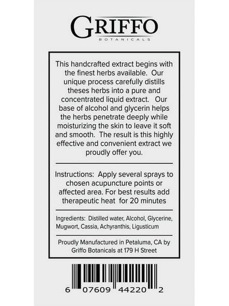 Griffo Botanicals, Liquid Moxibustion Spray, 4 oz
