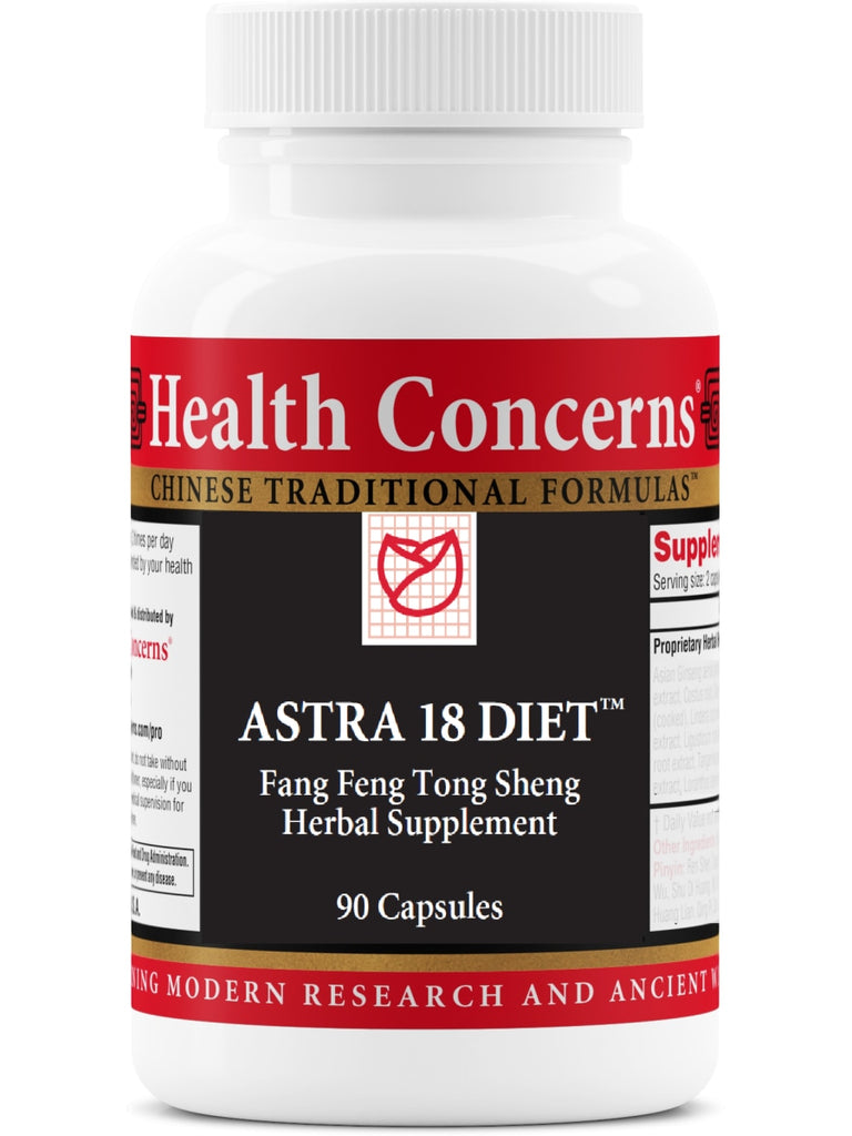 Astra 18 Diet, 90 ct, Health Concerns